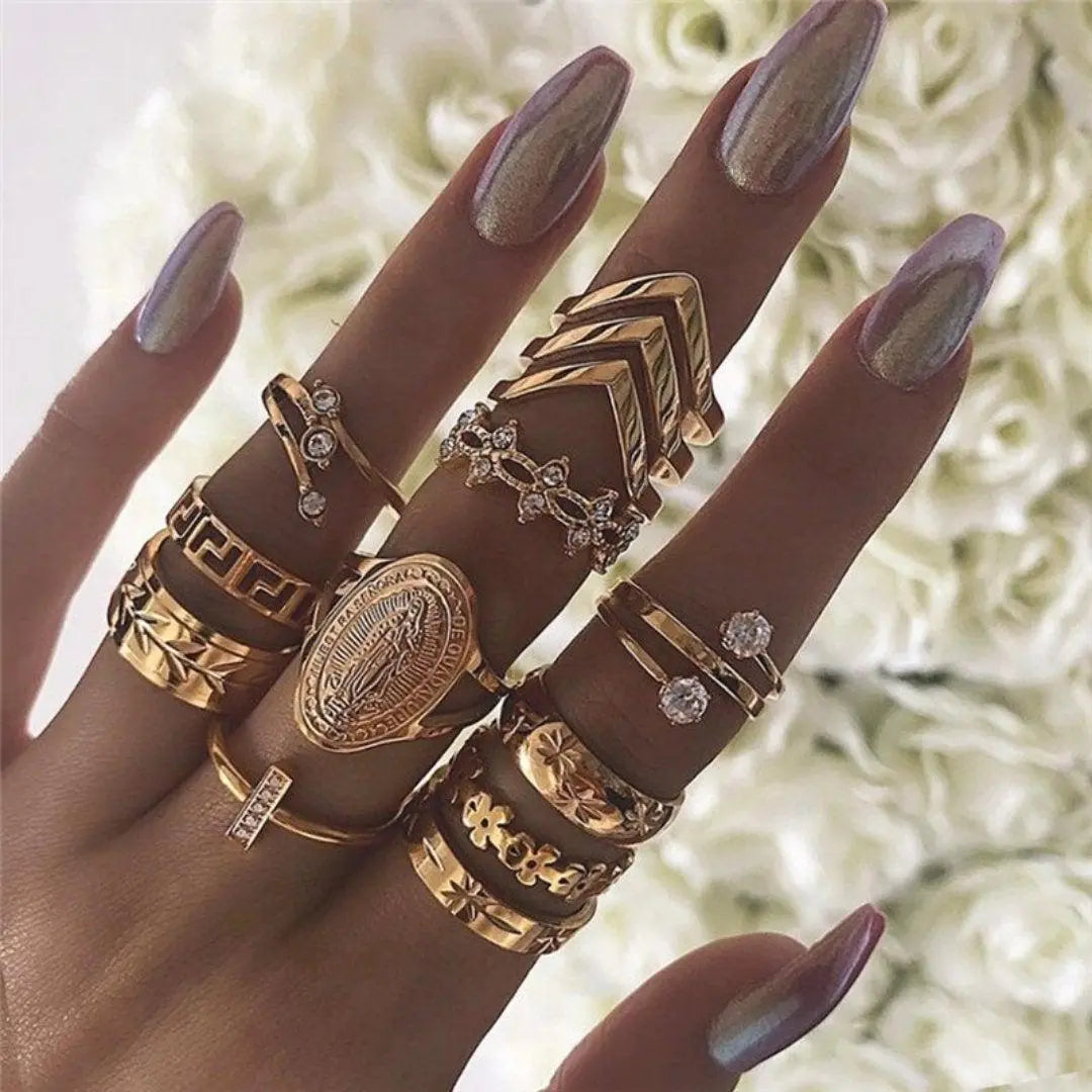 Set Único Ethan de 8 a 12 Anillos