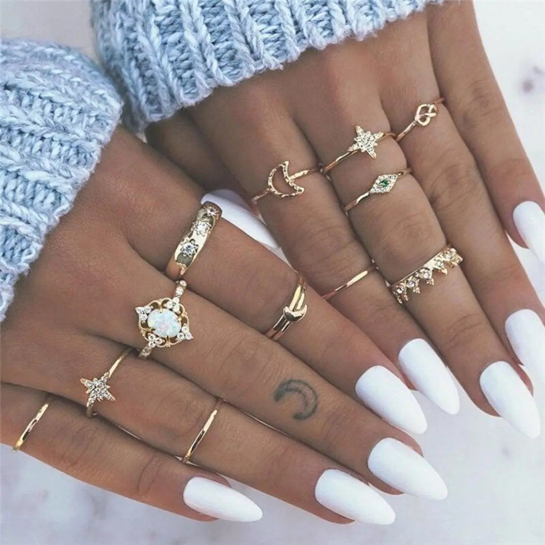 Set Único Ethan de 8 a 12 Anillos