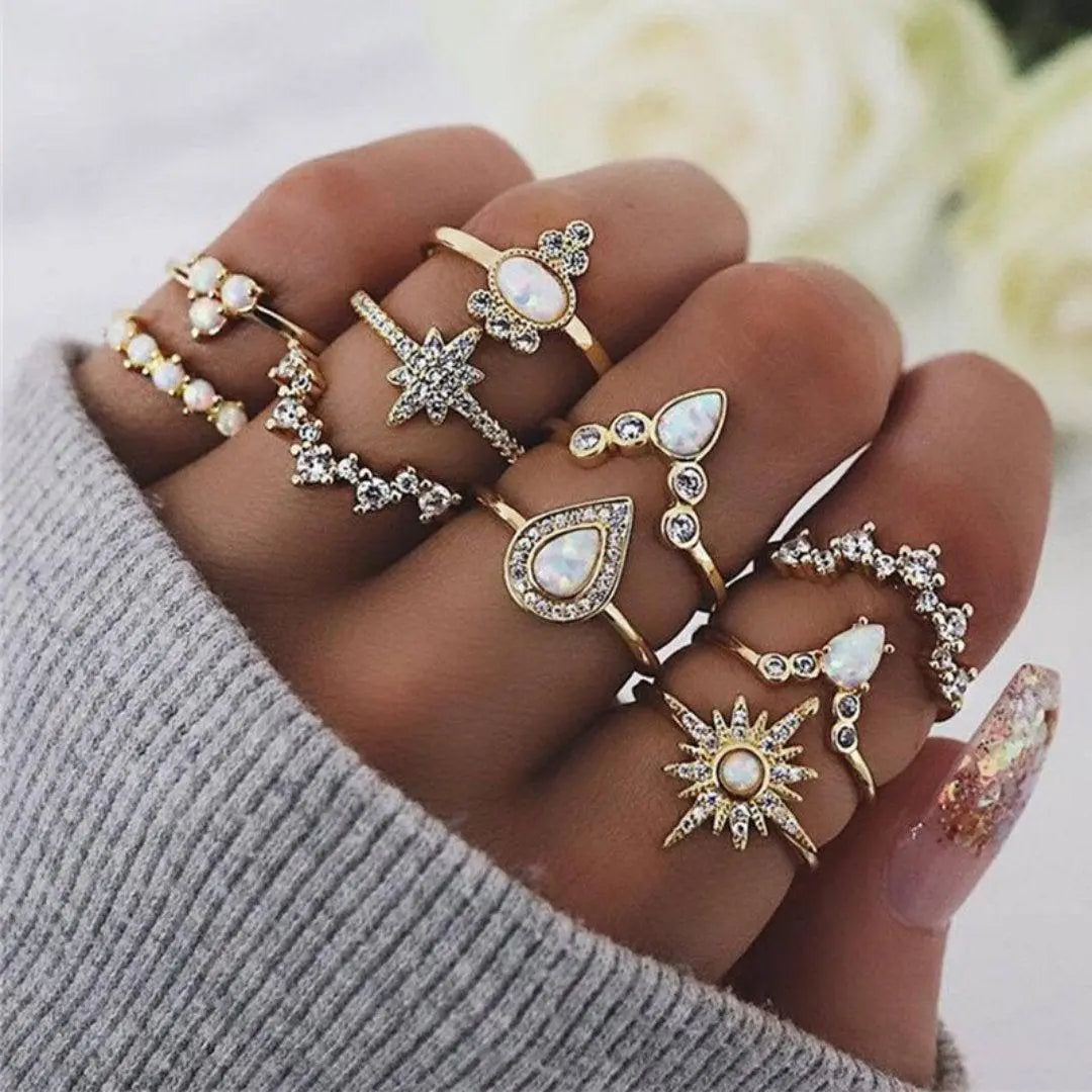 Set Único Ethan de 8 a 12 Anillos