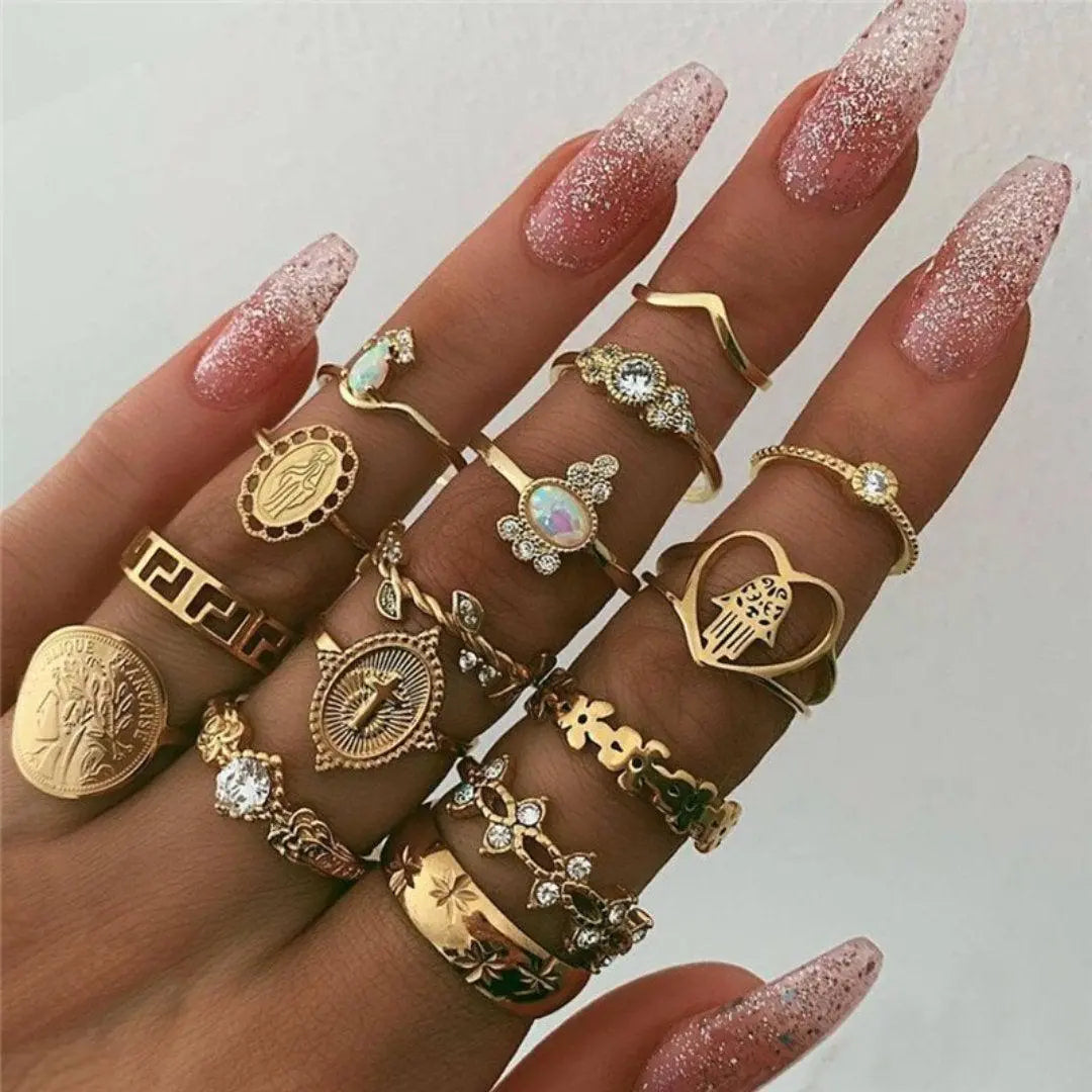 Set Único Ethan de 8 a 12 Anillos