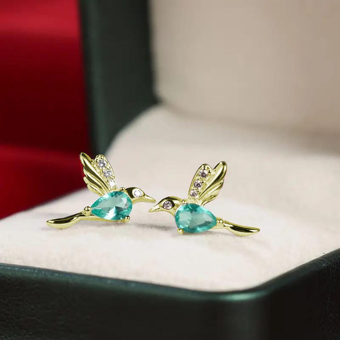 Pendientes Elegantes de Colibrí con Circonitas Oliver