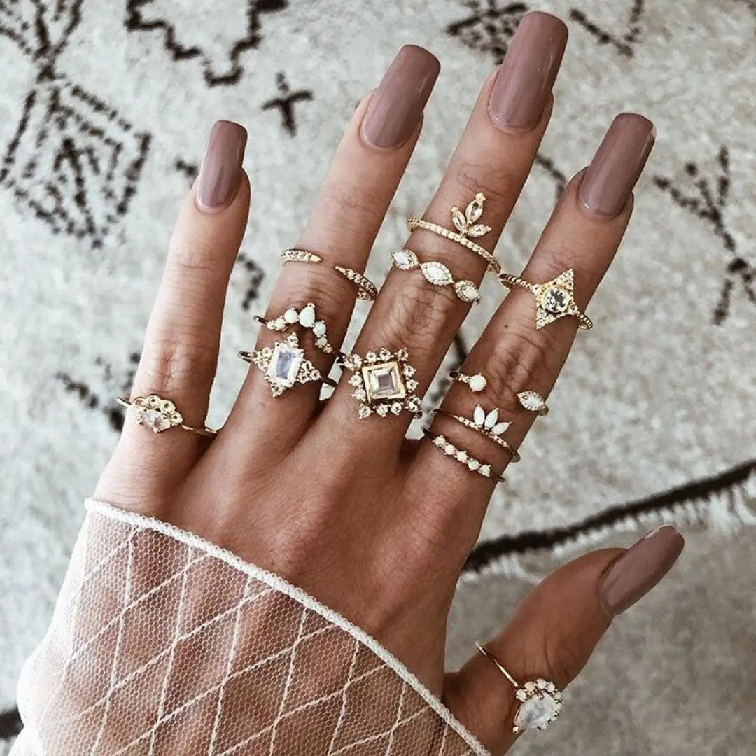 Set Único Ethan de 8 a 12 Anillos