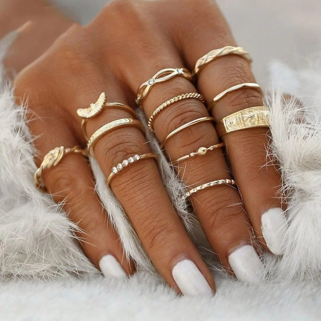 Set Único Ethan de 8 a 12 Anillos
